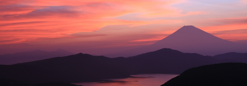 Mt.Fuji Lake Ashi sunset